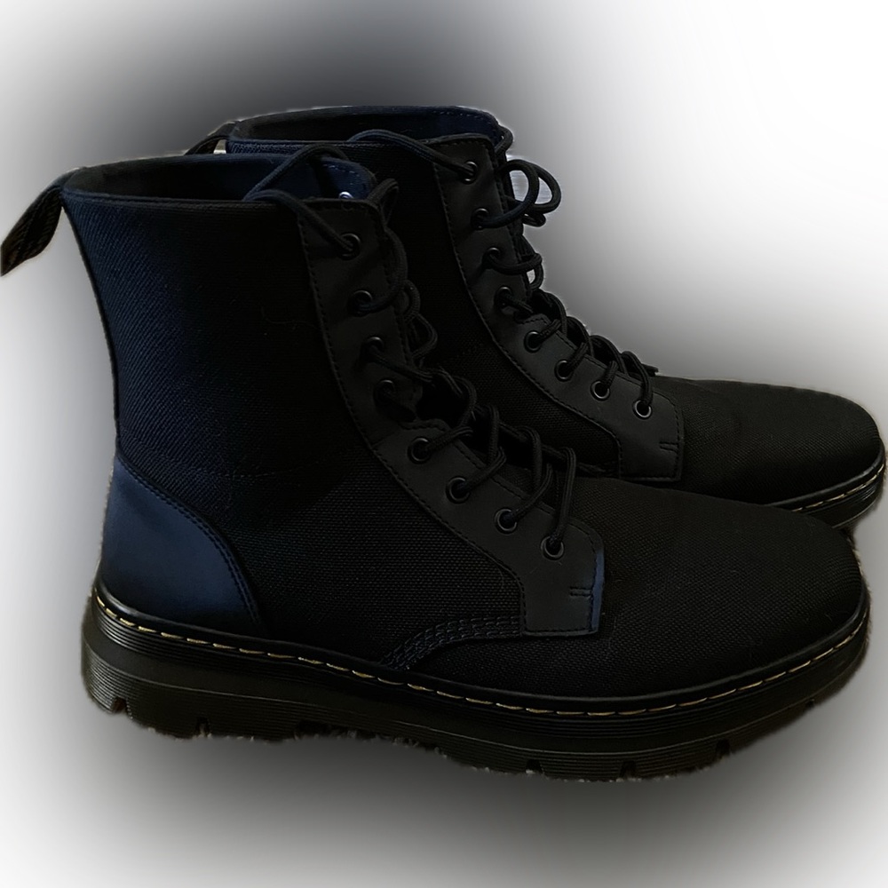 Dr. Martens Black Canvas Men's Boots - Picture 9 of 9